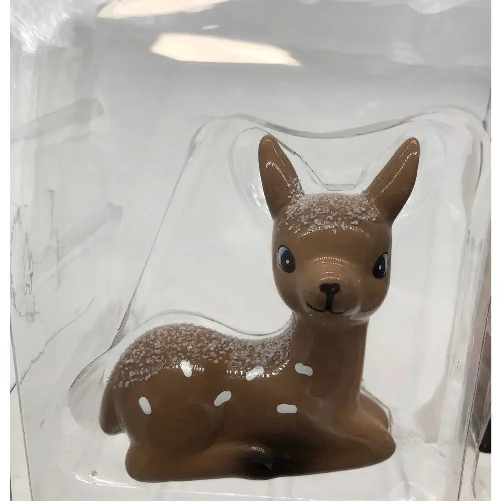 Target Wondershop 3 pc set of 2 Deer & Tree Ceramic Christmas Figures